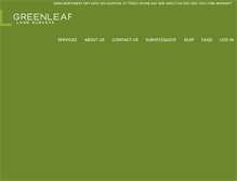 Tablet Screenshot of greenleaflandsurveys.com